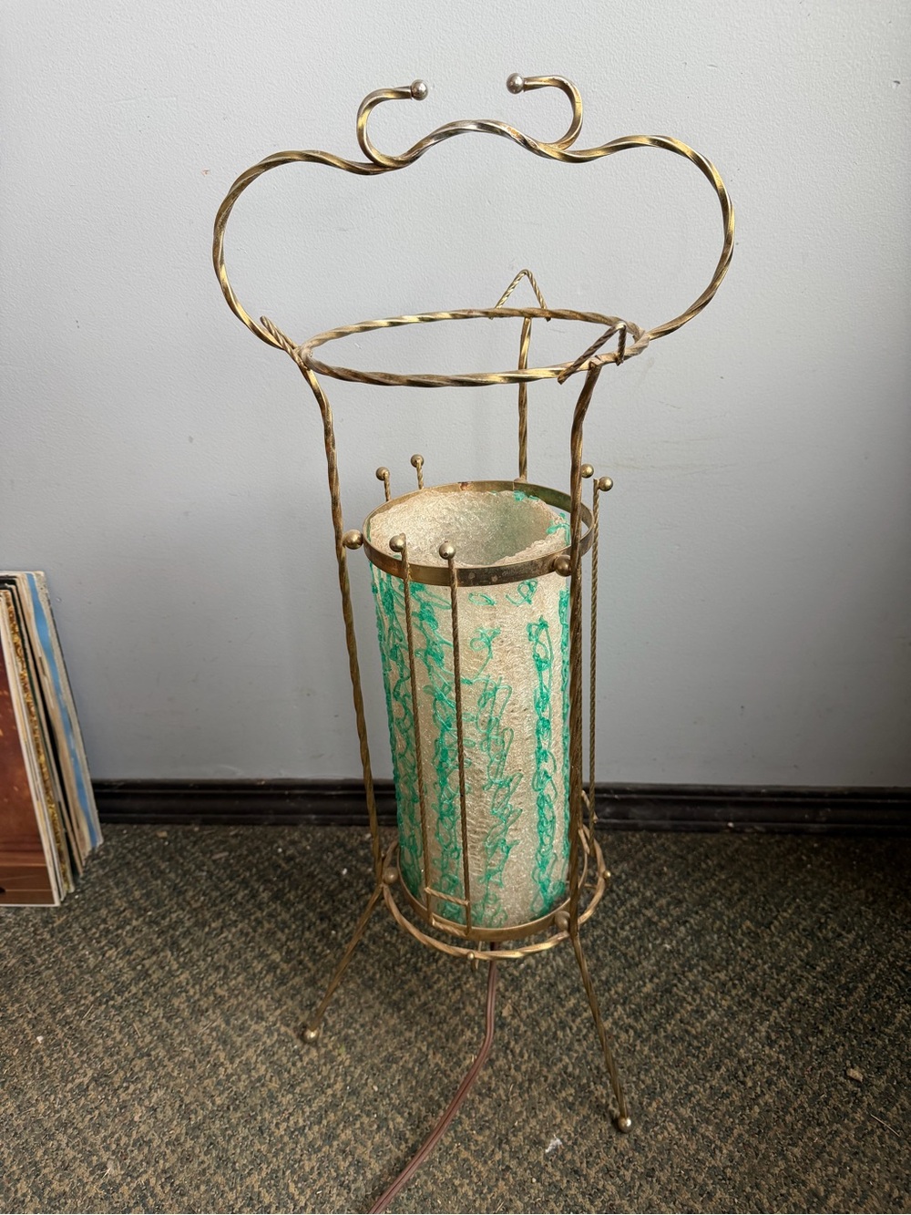 Vintage Lucite Spaghetti Lamp